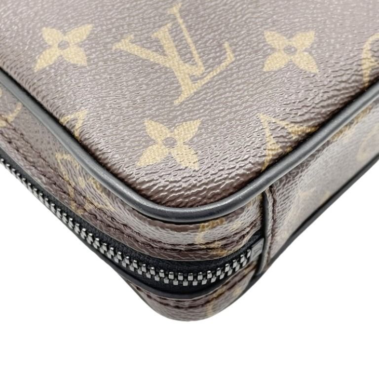 Louis Vuitton Shoulder Bag Utility Front Brown Black Monogram — view 4