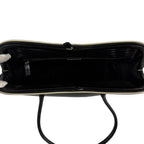 Prada Triangle Keyring Bowling Bag Logo Mirror Calfskin Black — view 7