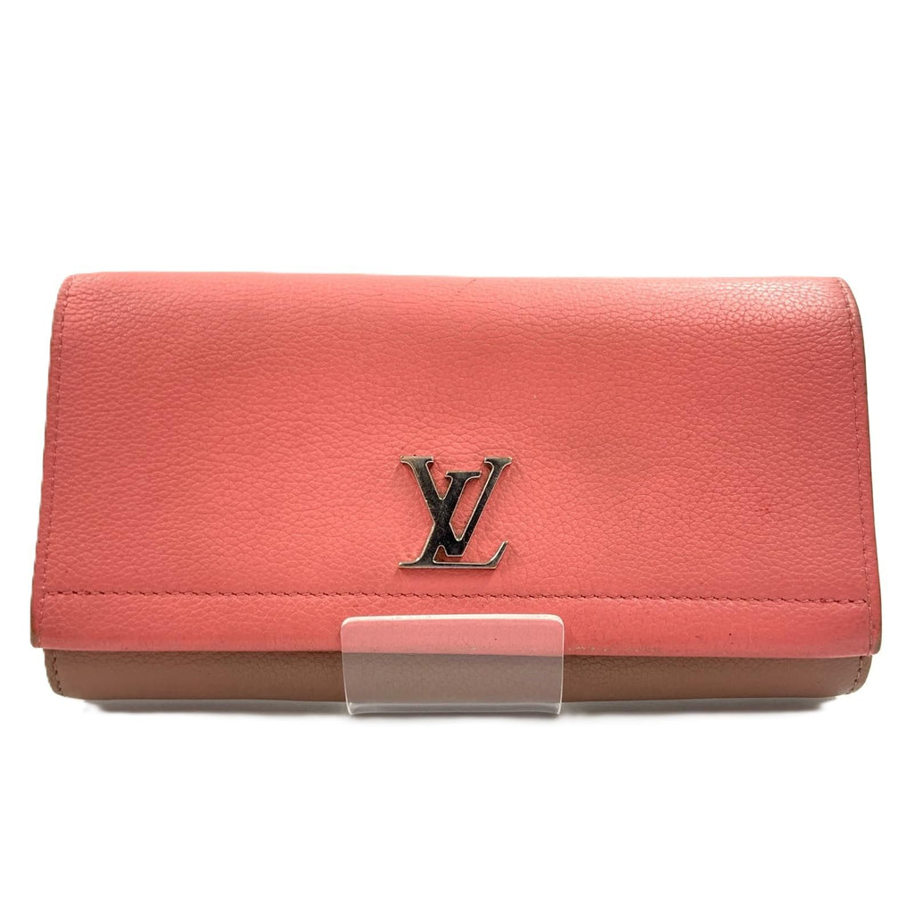 Louis Vuitton Portefeuille Lockme 2 Wallet Pink Beige