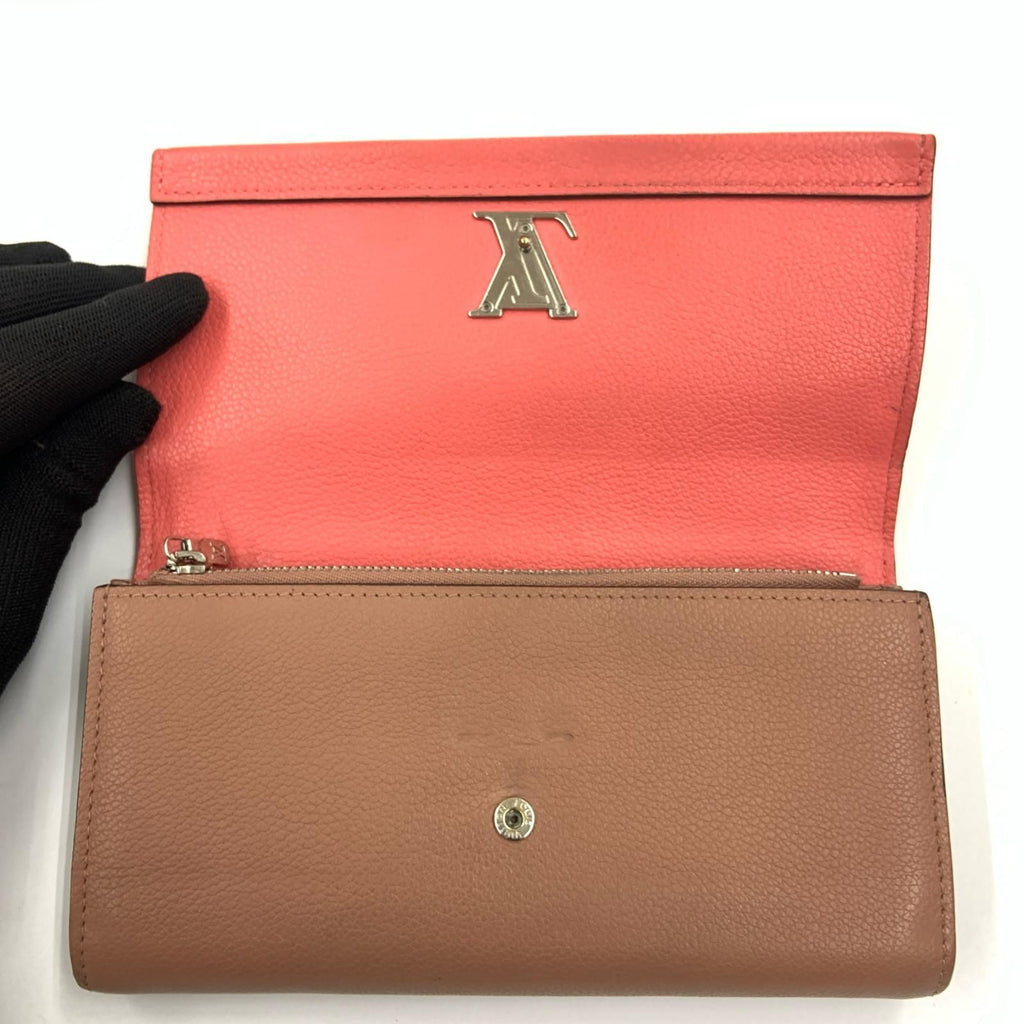 Louis Vuitton Portefeuille Lockme 2 Wallet Pink Beige — view 7