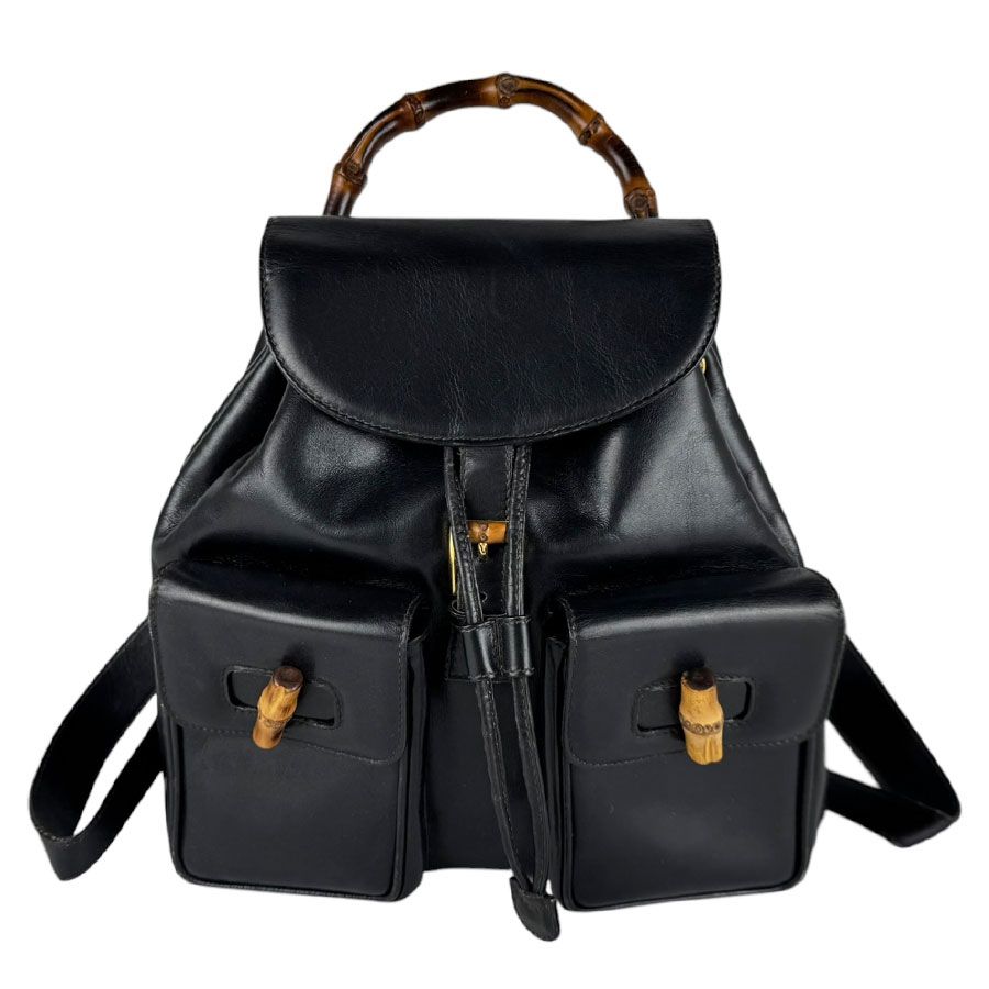 Gucci Backpack Bamboo Black
