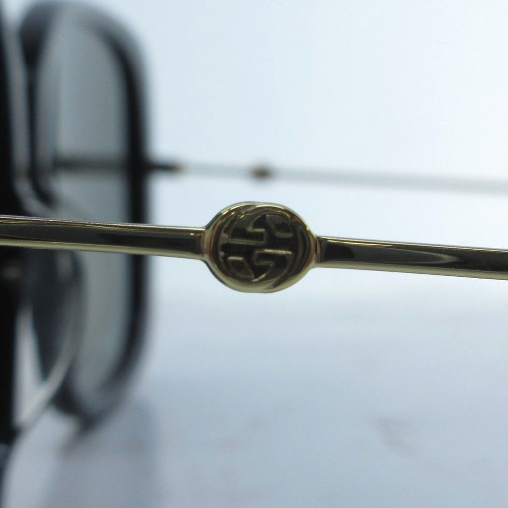 Gucci Sunglasses Butterfly GG Metal Logo Bee Black 59 Eyewear — view 8