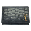Saint Laurent Paris Croco Key Case Black Key Holder