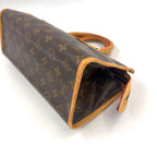 Louis Vuitton Popincourt Monogram Leather Brown Handbag Gold — view 8