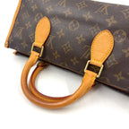 Louis Vuitton Popincourt Monogram Leather Brown Handbag Gold — view 5