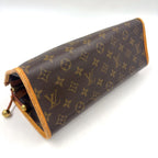 Louis Vuitton Popincourt Monogram Leather Brown Handbag Gold — view 7