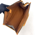 Louis Vuitton Popincourt Monogram Leather Brown Handbag Gold — view 3