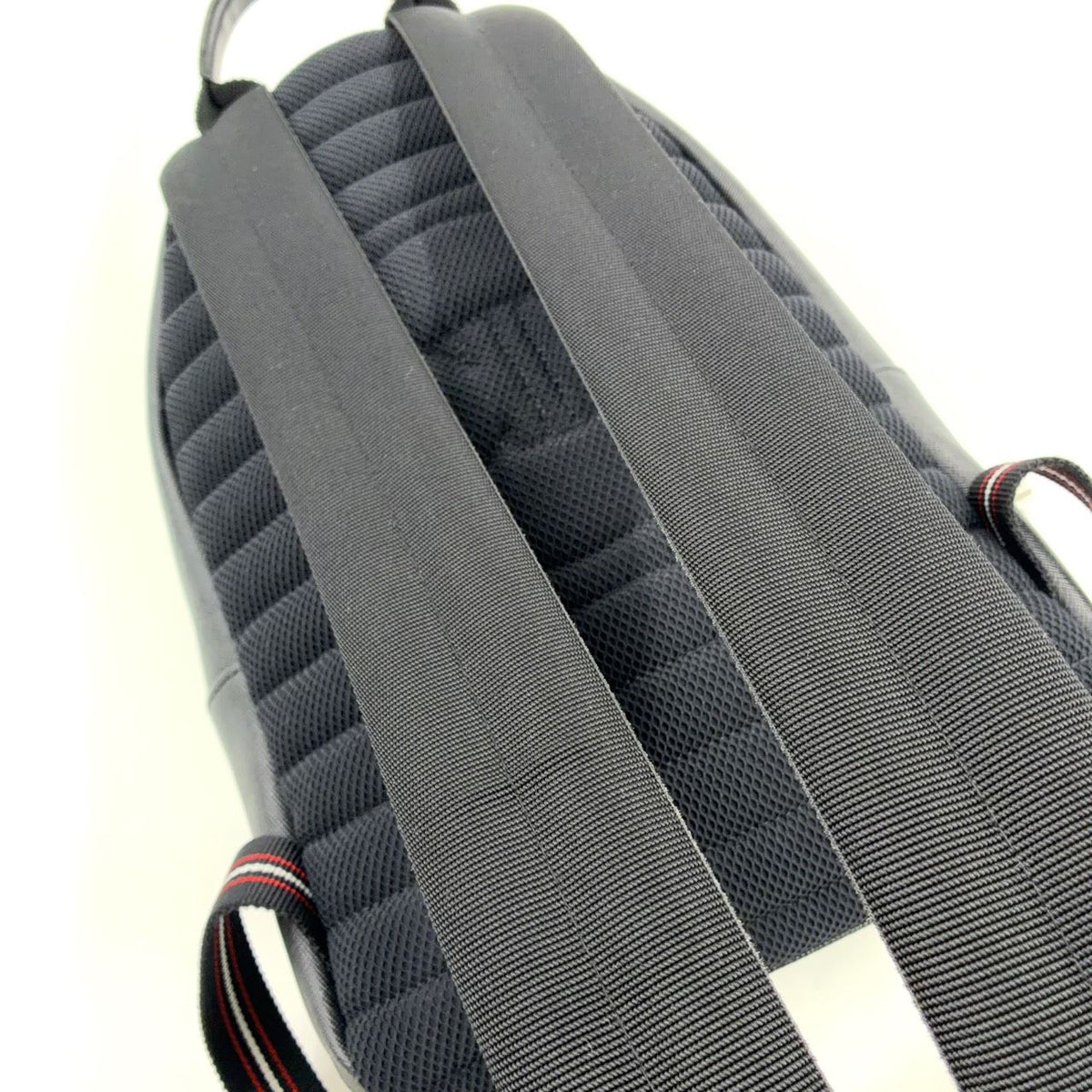 Dior Homme Leather Black White Red Backpack Silver — view 8
