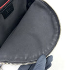 Dior Homme Leather Black White Red Backpack Silver — view 5