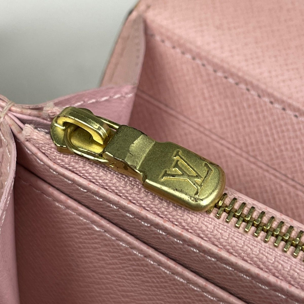 Louis Vuitton Portefeuille Sarah Wallet Damier Brown Rose Ballerine — view 6