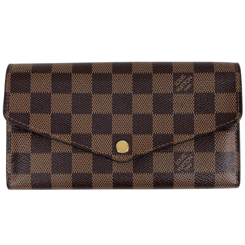 Louis Vuitton Portefeuille Sarah Wallet Damier Brown Rose Ballerine