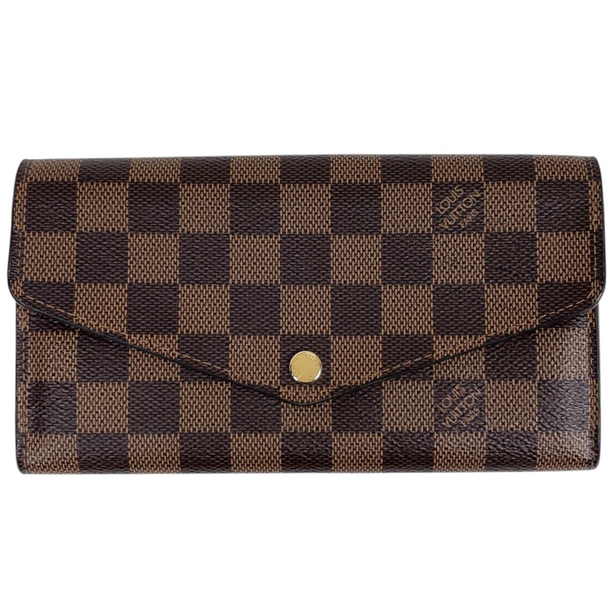 Louis Vuitton Portefeuille Sarah Wallet Damier Brown Rose Ballerine