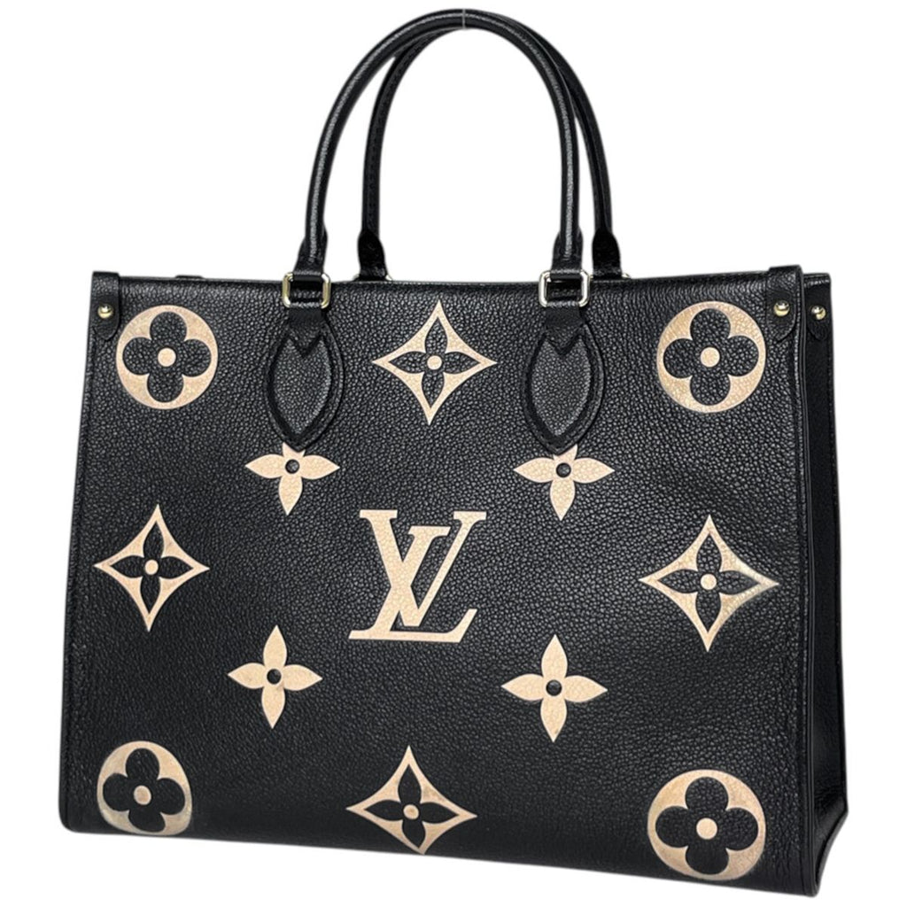 Louis Vuitton On The Go MM Tote Bicolor 2-Way Shoulder Bag Monogram Empreinte