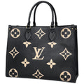 Louis Vuitton On The Go MM Tote Bicolor 2-Way Shoulder Bag Monogram Empreinte