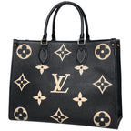 Louis Vuitton On The Go MM Tote Bicolor 2-Way Shoulder Bag Monogram Empreinte