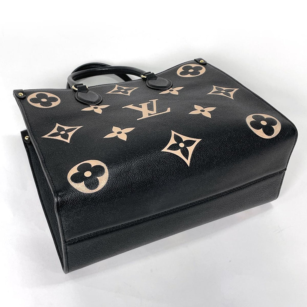 Louis Vuitton On The Go MM Tote Bicolor 2-Way Shoulder Bag Monogram Empreinte — view 2