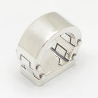 Bottega Veneta Enamel Bolt Ring 15 Pink Color Sterling Silver Bag Booklet — view 6
