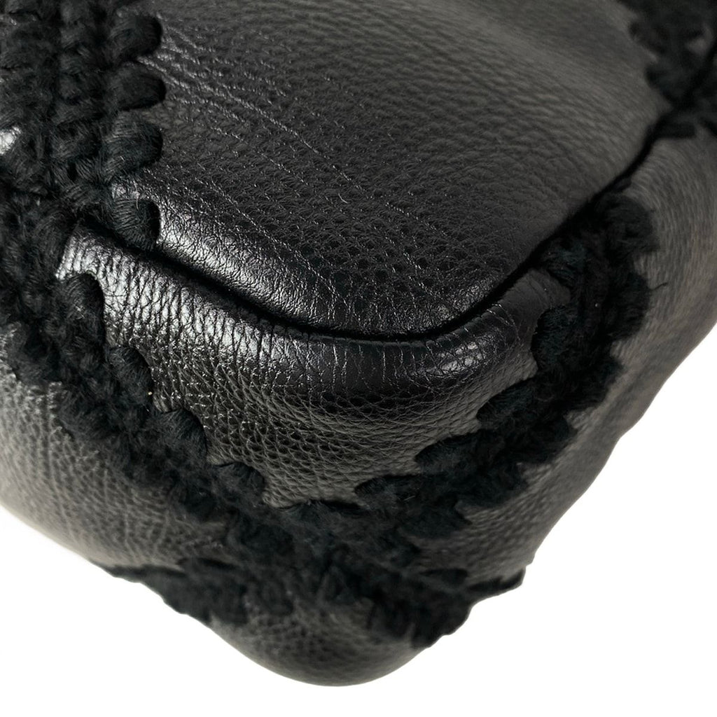 Chanel Shoulder Bag Chanel 19 Black 2-Way Chain Braided Stitch Leather — view 8