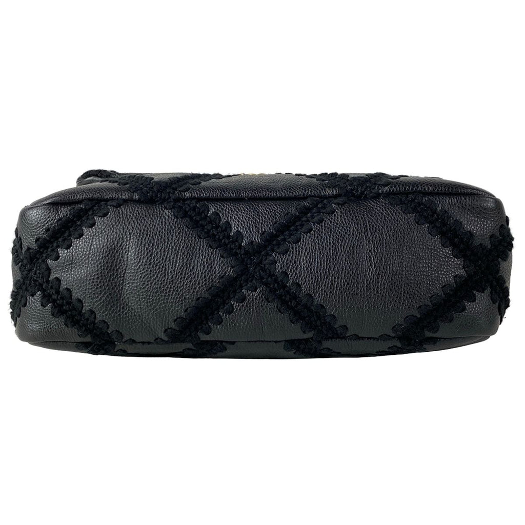 Chanel Shoulder Bag Chanel 19 Black 2-Way Chain Braided Stitch Leather — view 5