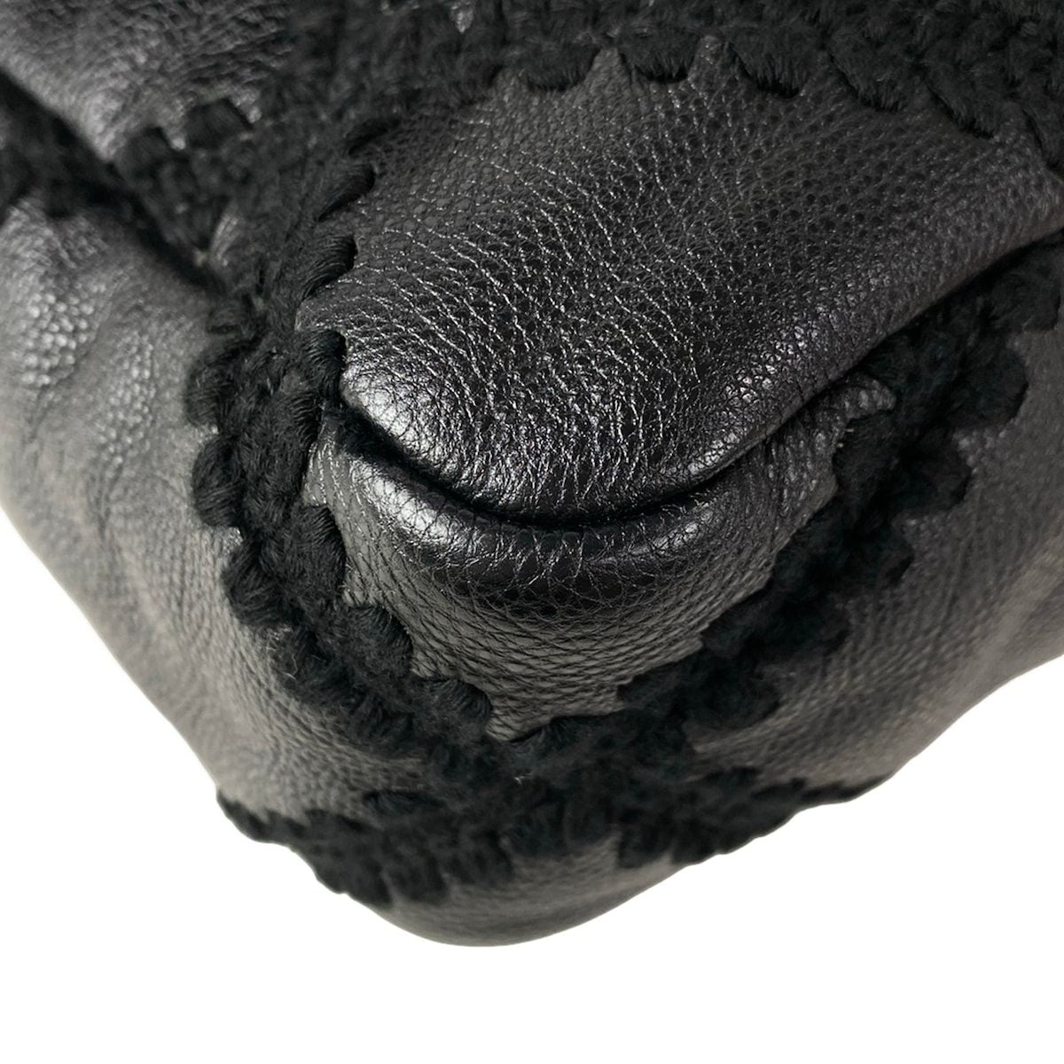 Chanel Shoulder Bag Chanel 19 Black 2-Way Chain Braided Stitch Leather — view 7