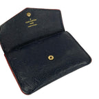 Louis Vuitton Coin Purse Monogram Empreinte Pochette Cles Marine Rouge Leather — view 3