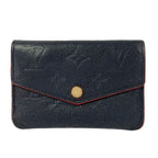 Louis Vuitton Coin Purse Monogram Empreinte Pochette Cles Marine Rouge Leather