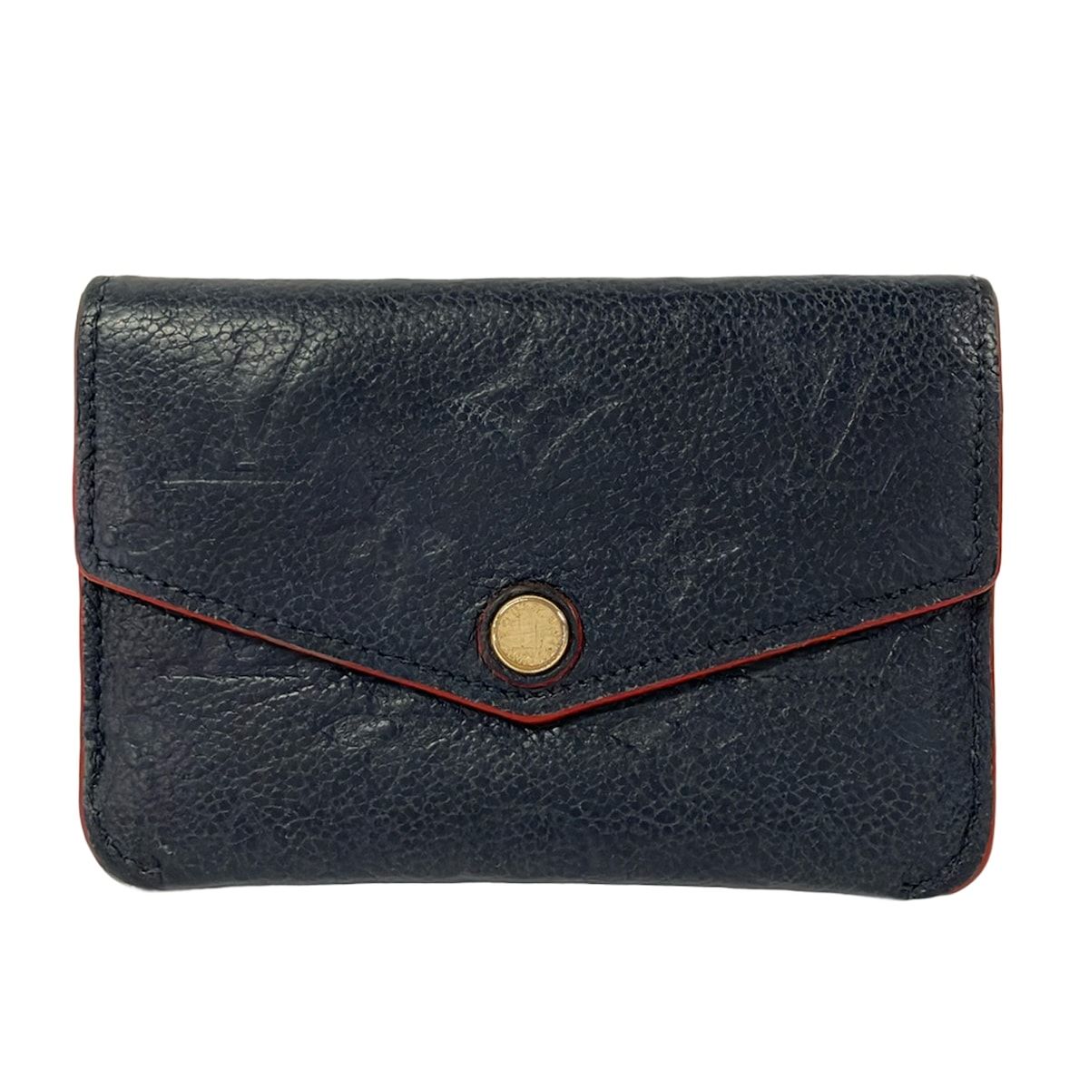 Louis Vuitton Coin Purse Monogram Empreinte Pochette Cles Marine Rouge Leather