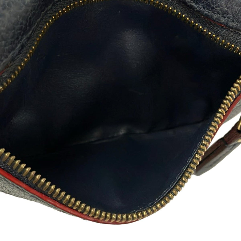Louis Vuitton Coin Purse Monogram Empreinte Pochette Cles Marine Rouge Leather — view 5