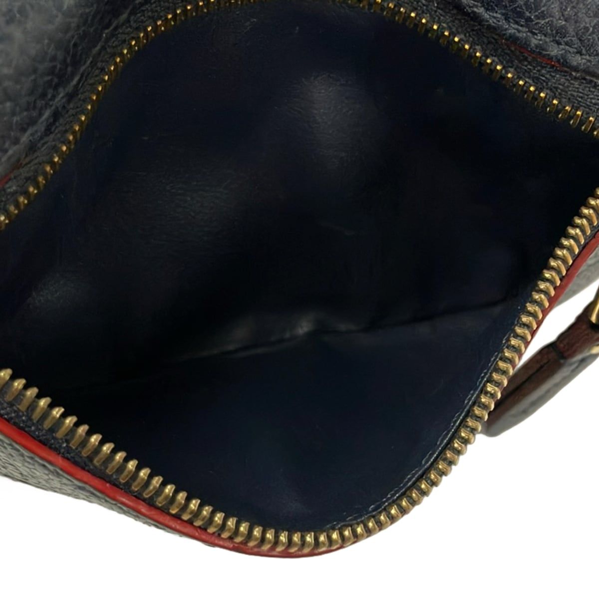 Louis Vuitton Coin Purse Monogram Empreinte Pochette Cles Marine Rouge Leather — view 5