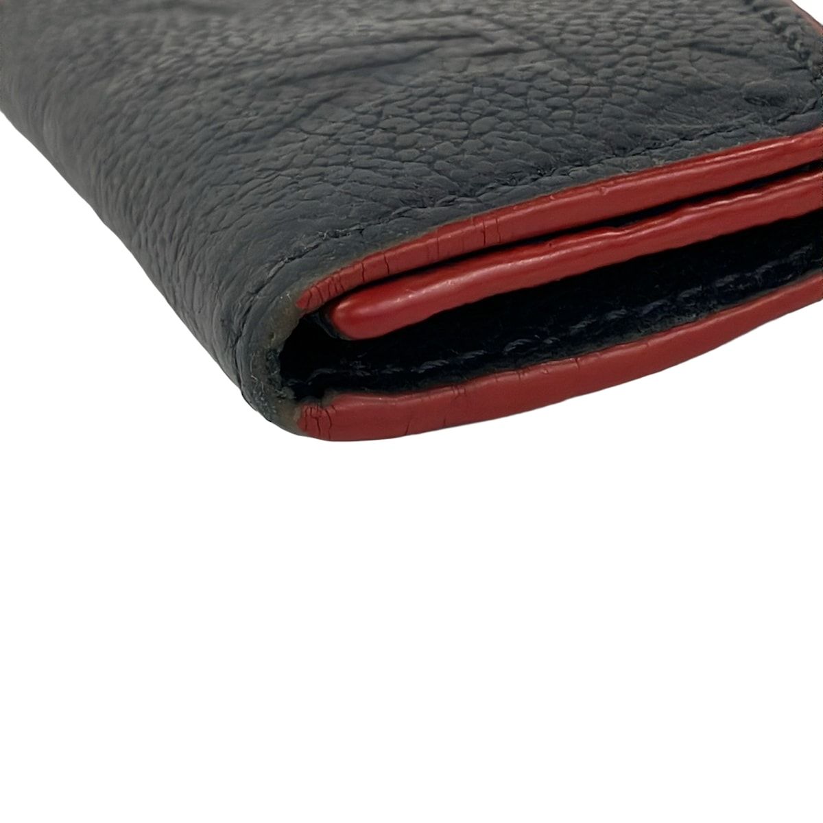 Louis Vuitton Coin Purse Monogram Empreinte Pochette Cles Marine Rouge Leather — view 8