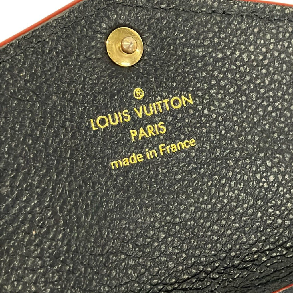 Louis Vuitton Coin Purse Monogram Empreinte Pochette Cles Marine Rouge Leather — view 6