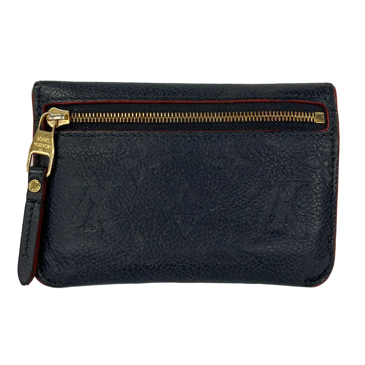 Louis Vuitton Coin Purse Monogram Empreinte Pochette Cles Marine Rouge Leather — view 2