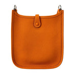 Hermes Shoulder Bag Evelyne TPM Amazon Orange Mini Anne Silver — view 3