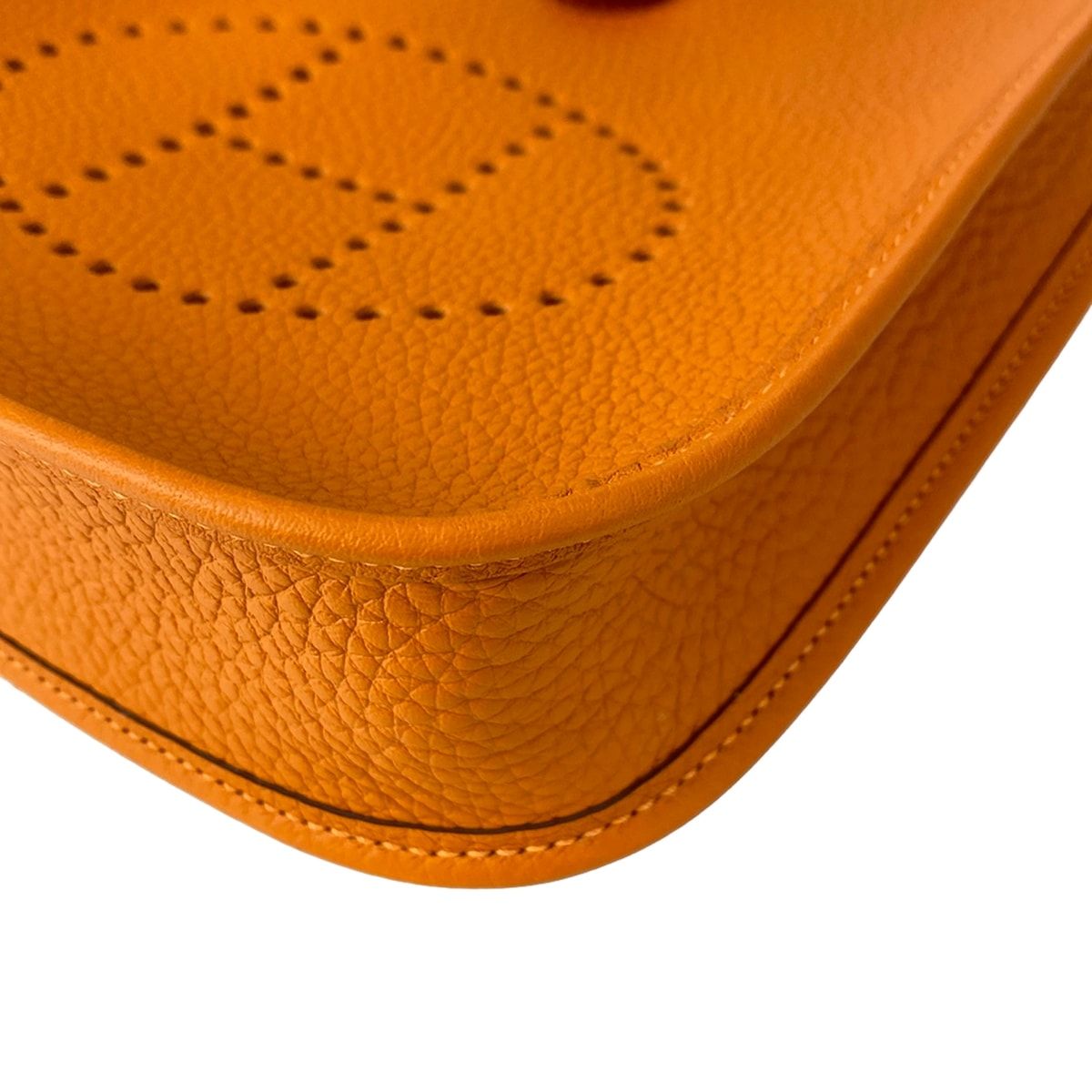 Hermes Shoulder Bag Evelyne TPM Amazon Orange Mini Anne Silver — view 6