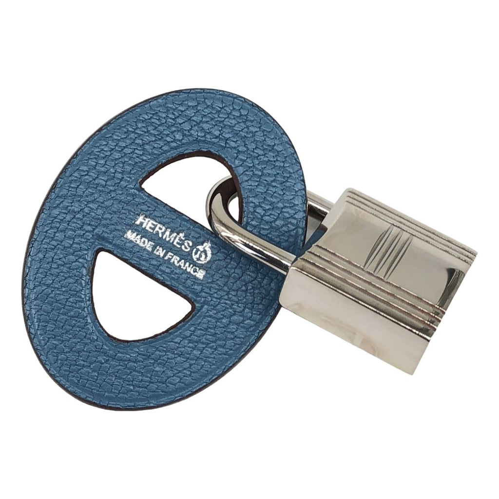 Hermes Petit h Maillon Charm Blue Silver — view 2