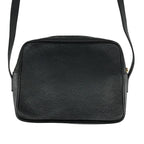 Celine Leather Mantel Shoulder Bag Black — view 4