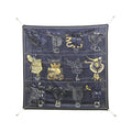 Hermes Tous en Selle Carre Embroidery Scarf