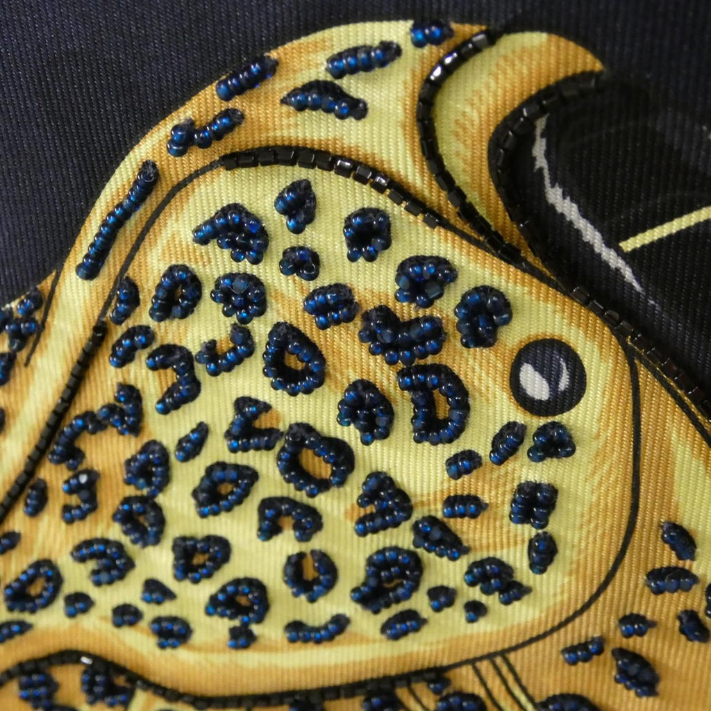 Hermes Tous en Selle Carre Embroidery Scarf — view 5