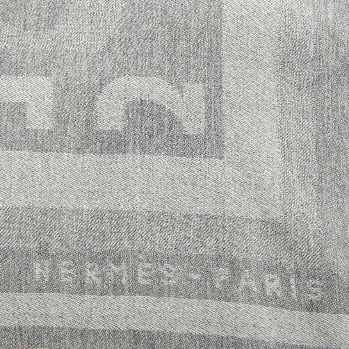 Hermes Stole Scarf Gray — view 4
