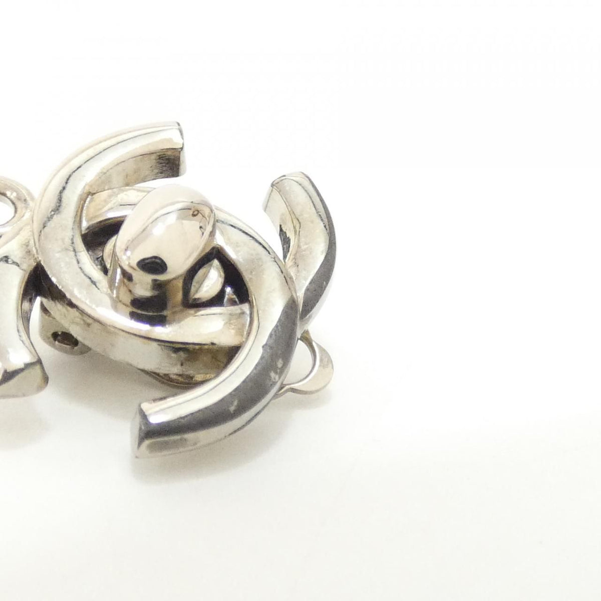 Chanel Vintage Earrings Silver — view 3