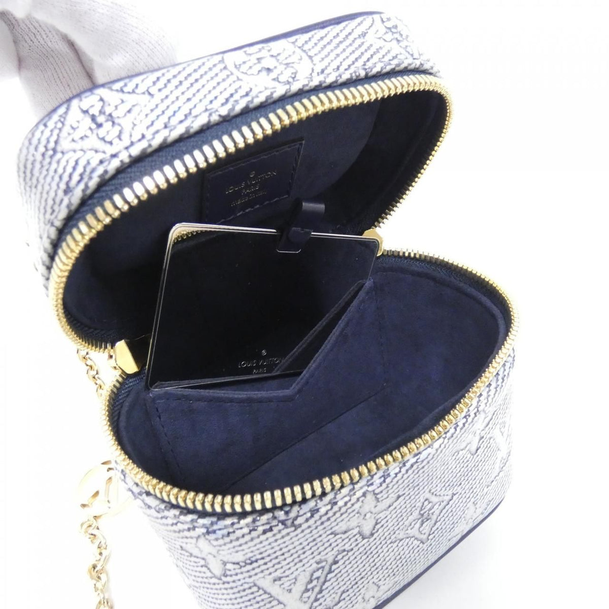 Louis Vuitton Monogram Laminated Jacquard Micro Vanity Bag — view 5