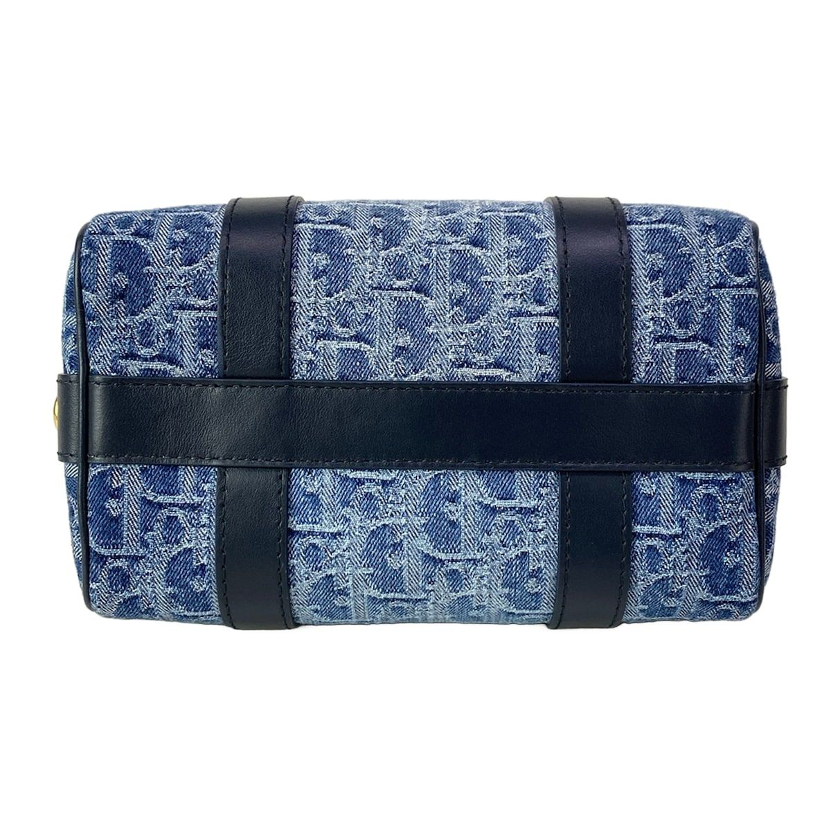 Dior Handbag Blue Dark Navy Oblique Star Leather — view 5