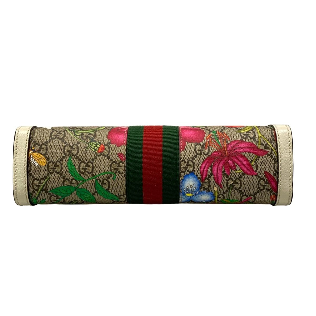 Gucci Shoulder Bag GG Flora Small Ophidia White Beige Multi Leather — view 5
