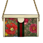 Gucci Shoulder Bag GG Flora Small Ophidia White Beige Multi Leather — view 3