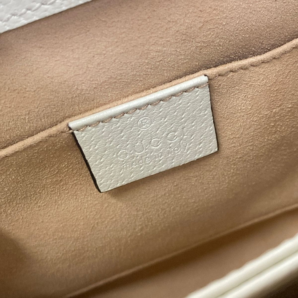 Gucci Shoulder Bag GG Flora Small Ophidia White Beige Multi Leather — view 8