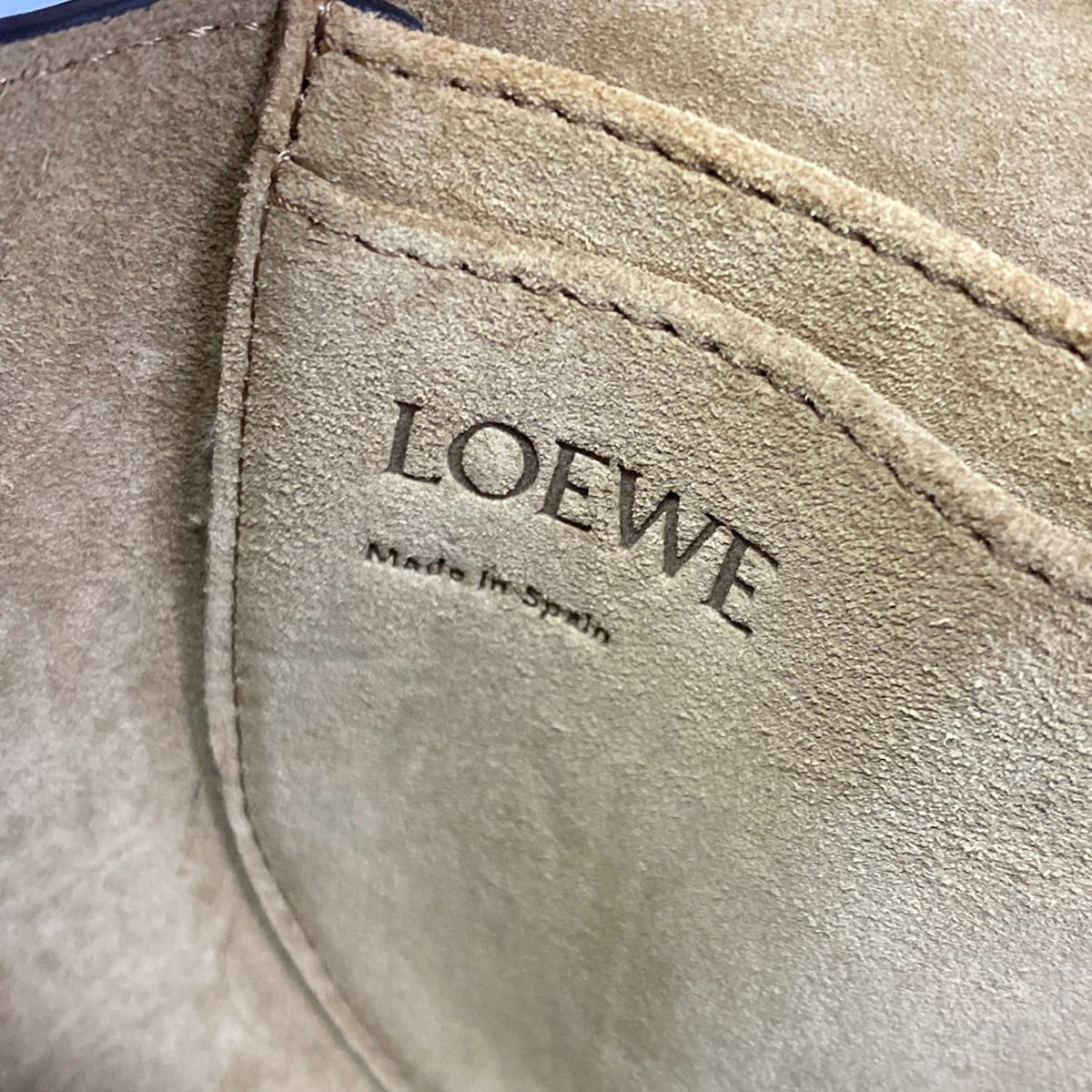 Loewe Shoulder Bag Gate Mini Brown Ivory Multi Leather — view 8