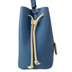 Louis Vuitton Shoulder Bag Lockme Bucket Blue Jean Leather — view 2