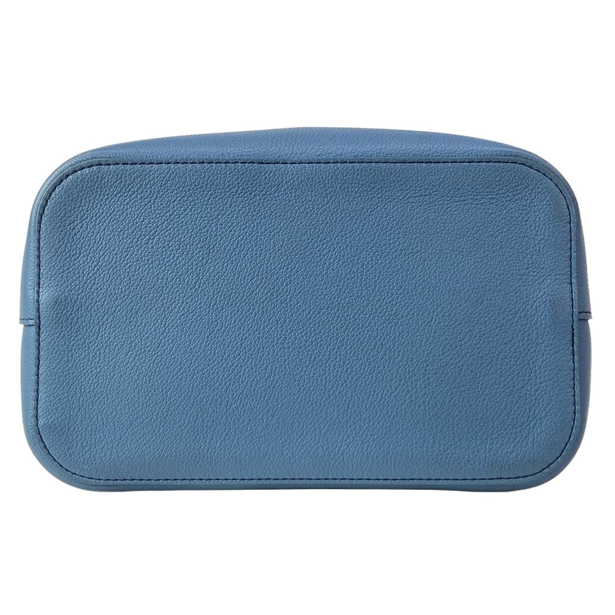 Louis Vuitton Shoulder Bag Lockme Bucket Blue Jean Leather — view 5