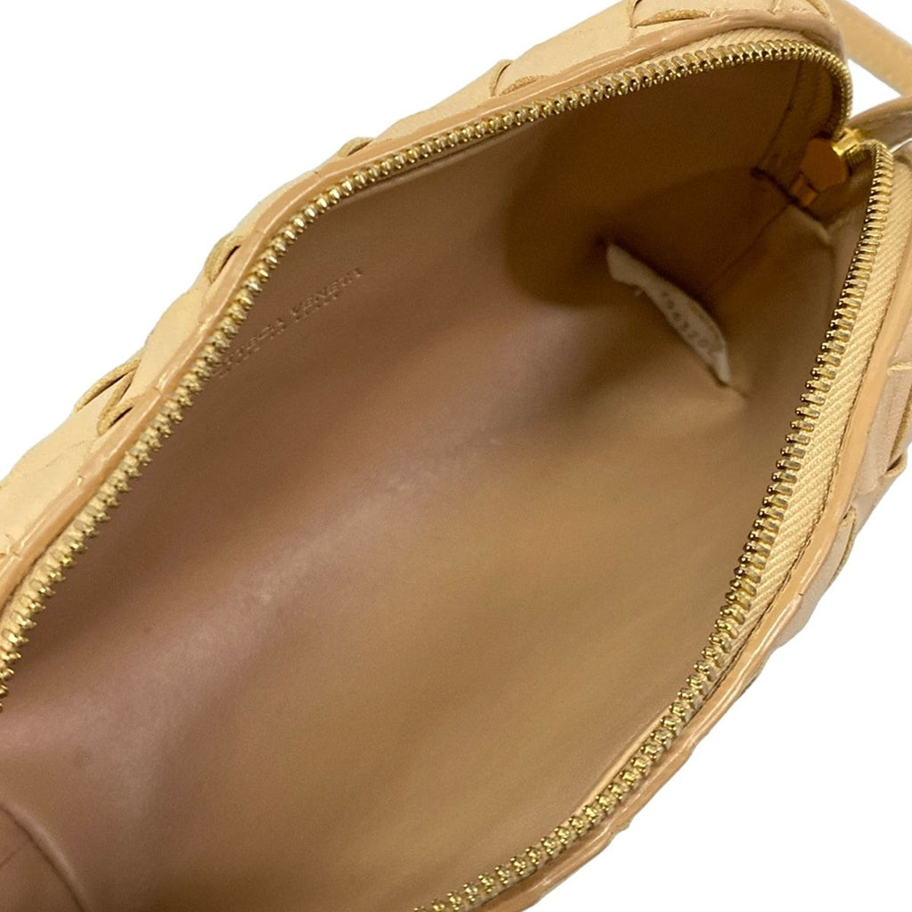 Bottega Veneta Shoulder Bag Intrecciato Beige Leather — view 7