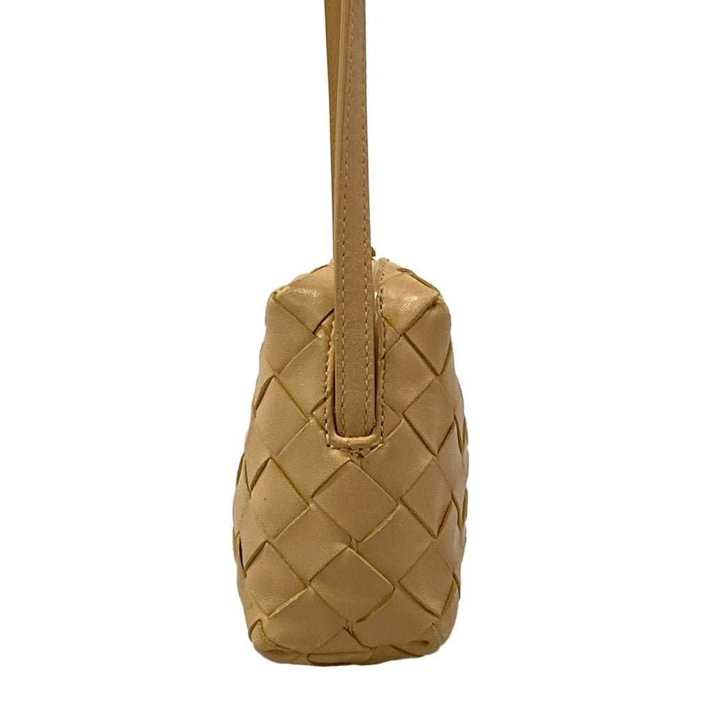 Bottega Veneta Shoulder Bag Intrecciato Beige Leather — view 2